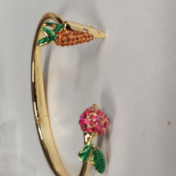 Kate Spade NEW Harvest Timevegetable bracelet hinge cuff - Picture 8 of 9